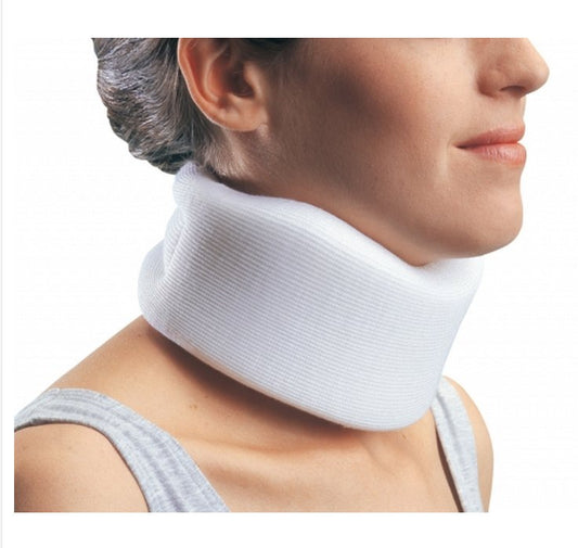 Cervical Collar ProCare Universal Contoured / Medium Density Adult One Size Fits Most One-Piece 3 Inch Height 24 Inch Length 10-1/2 to 24 Inch Neck Circumference,  Packaging Type- Each