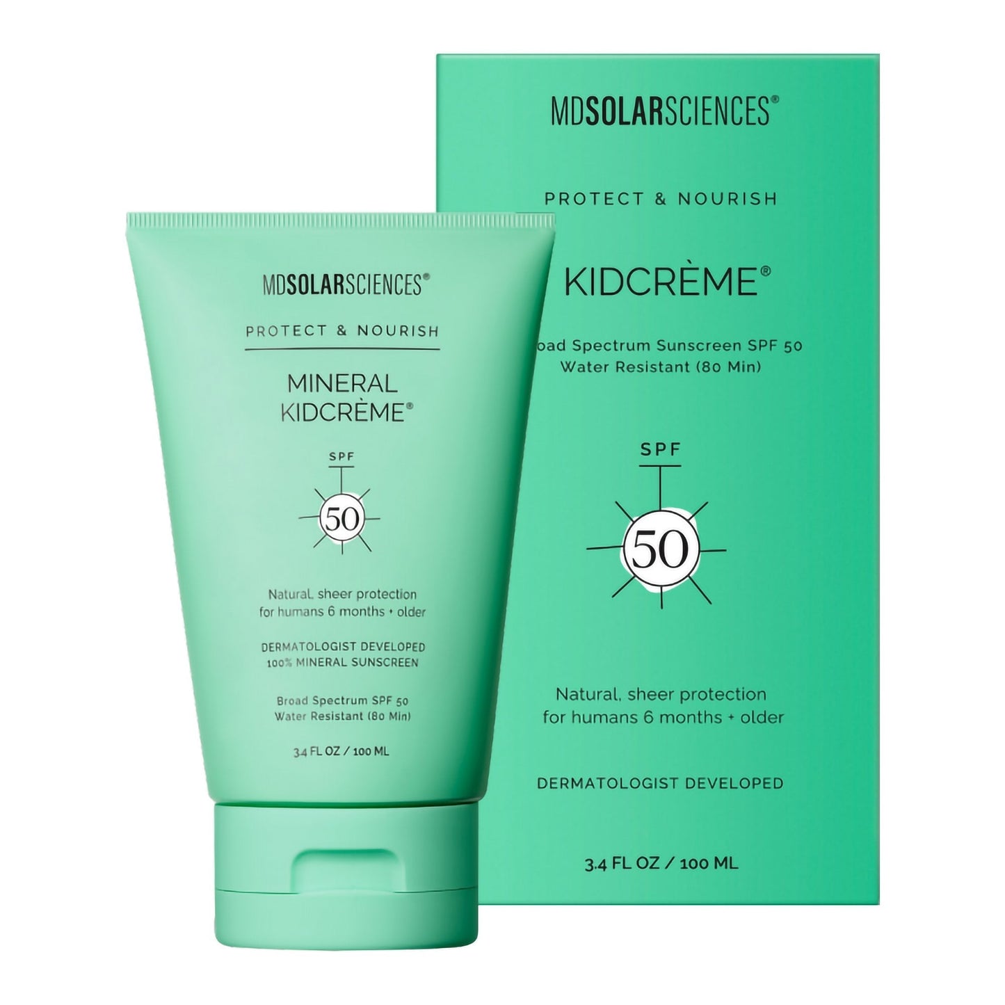 Sunscreen MDSolarSciences Mineral KidCrème SPF 50 Cream 3.4 oz. Tube, Packaging Type- Each