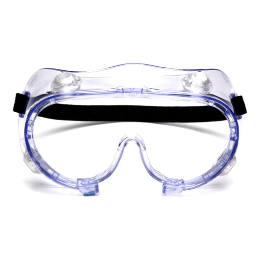 Protective Goggles Pyramex Fit Over Uncoated Clear Tint Polycarbonate Lens Clear Frame Elastic Strap One Size Fits Most, Packaging Type- Box