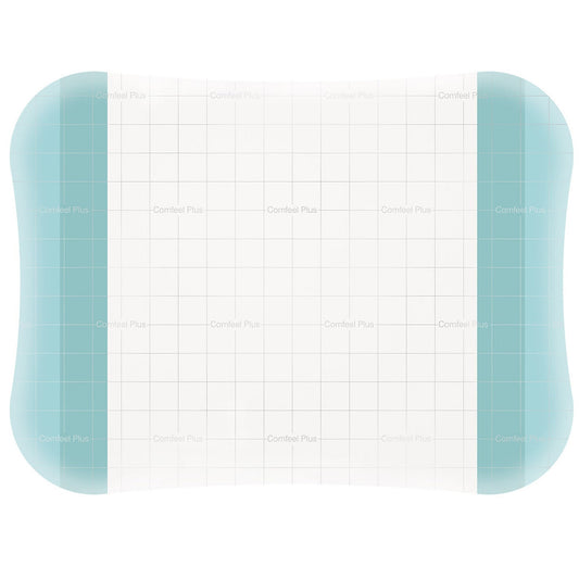Thin Hydrocolloid Dressing Comfeel Plus Transparent Thin 2 X 2-3/4 Inch Rectangle,  Packaging Type- Each