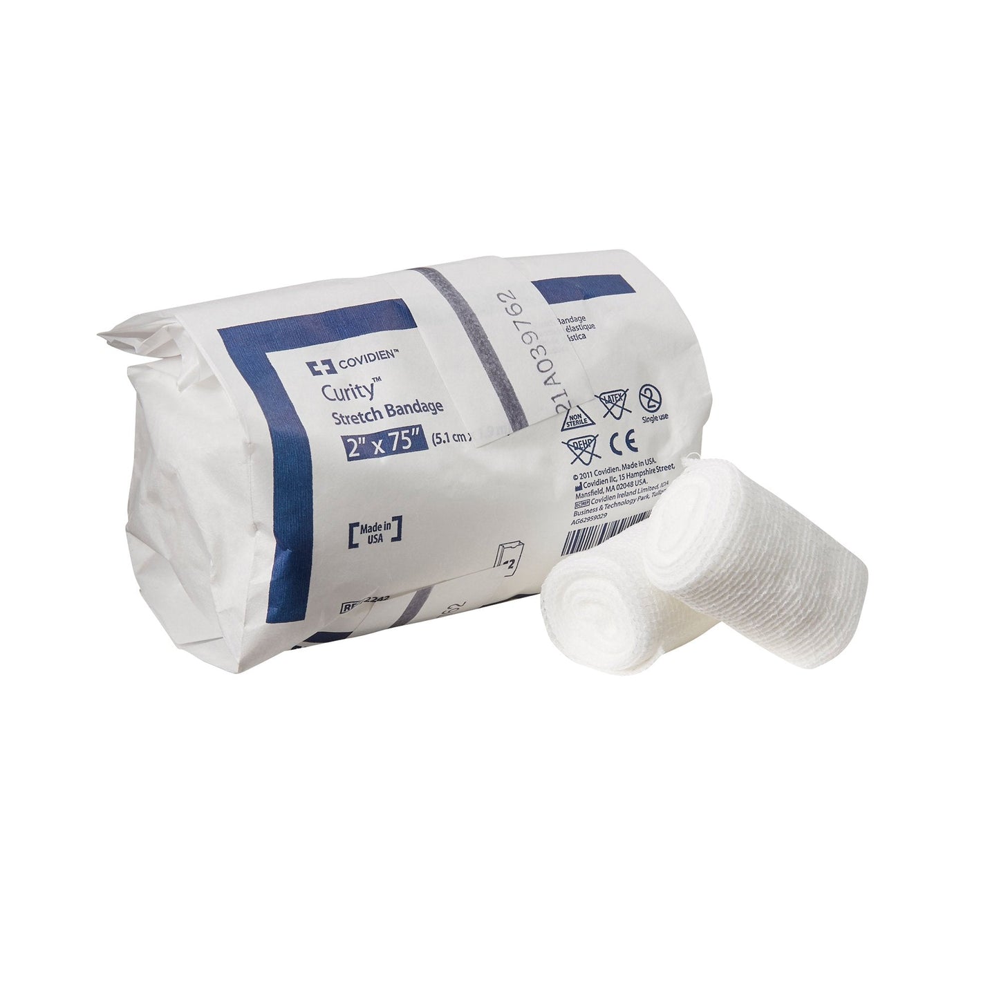Conforming Bandage Curity™ 2 X 75 Inch 1-Ply NonSterile 12 per Pack,  Packaging Type- Case