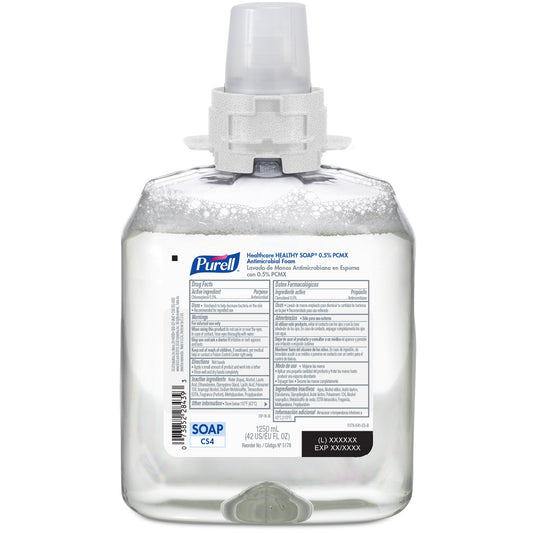Antimicrobial Soap Theraworx Protect Advanced Hygiene for Hand & T-Zone Defense Foaming 1,250 mL Dispenser Refill Bottle Floral Scent, Packaging Type- Each