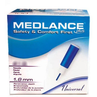 Safety Lancet Medlance 21 Gauge Retractable Push Button Activation Finger, Packaging Type- Box