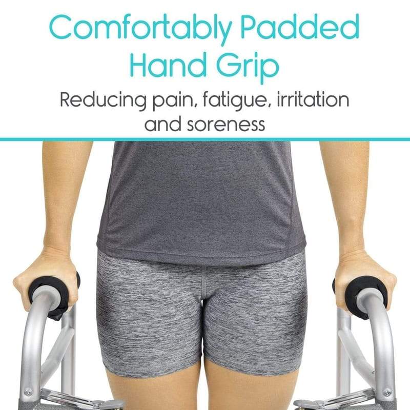 Walker Grip Pads - Blue - walker-hand-grips