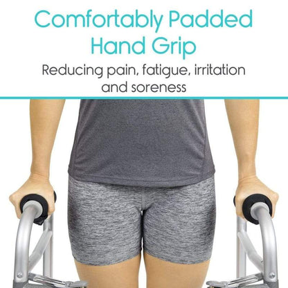 Walker Grip Pads - Blue - walker-hand-grips