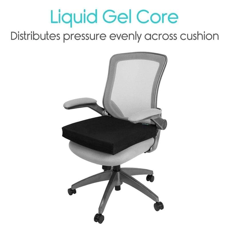 Wheelchair Gel Seat Cushion - Back Support Comfort and Pain Relief - wheelchair-cushions-gel