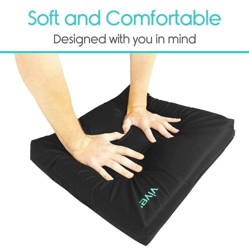 Wheelchair Gel Seat Cushion - Back Support Comfort and Pain Relief - wheelchair-cushions-gel