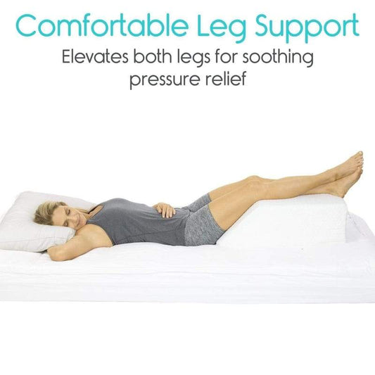 Leg Rest Pillow - White - leg-wedge-pillow