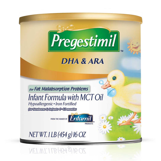Infant Formula Pregestimil Unflavored 1 lb. Can Powder MCT Oil Fat Malabsorption CS/6, Packaging Type- Each