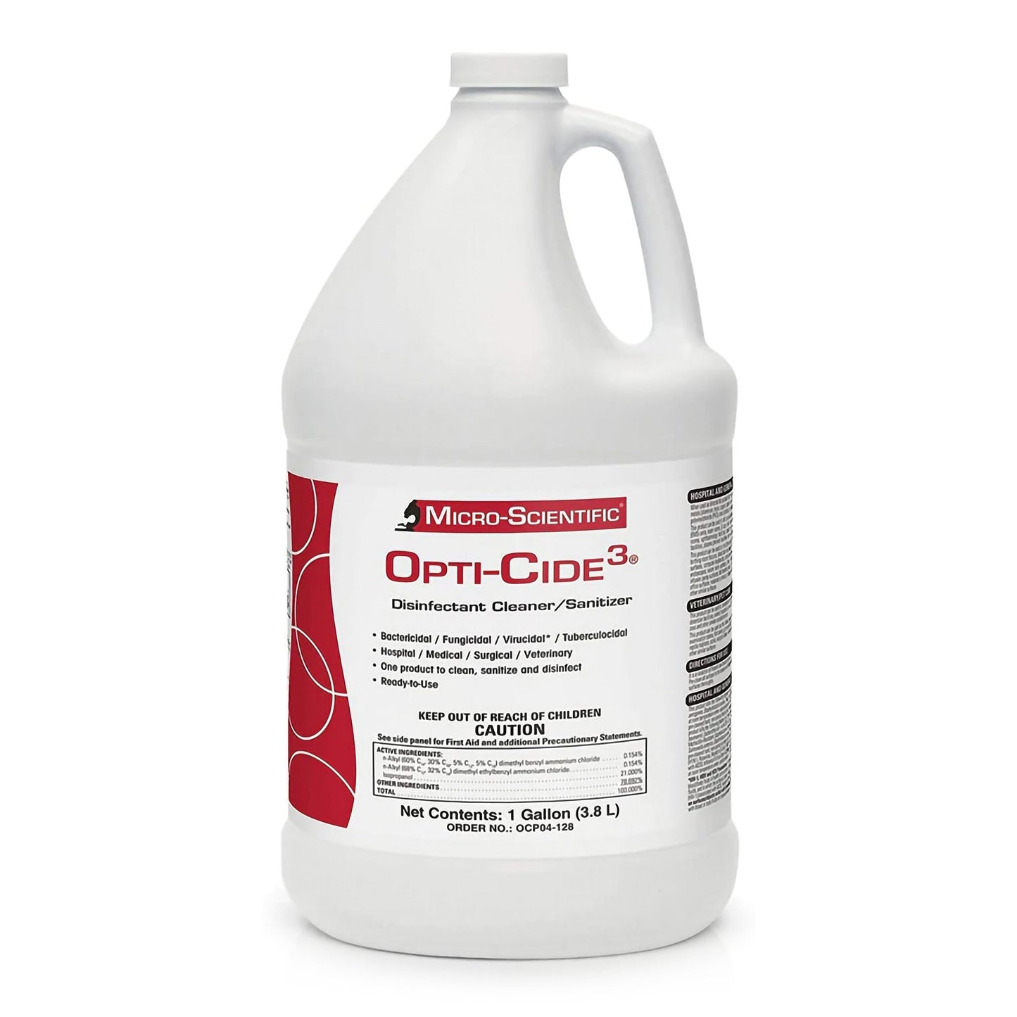 Opti-Cide3 Surface Disinfectant Cleaner Broad Spectrum Manual Pour Liquid 1 gal. Jug Alcohol Scent NonSterile, Packaging Type- Each