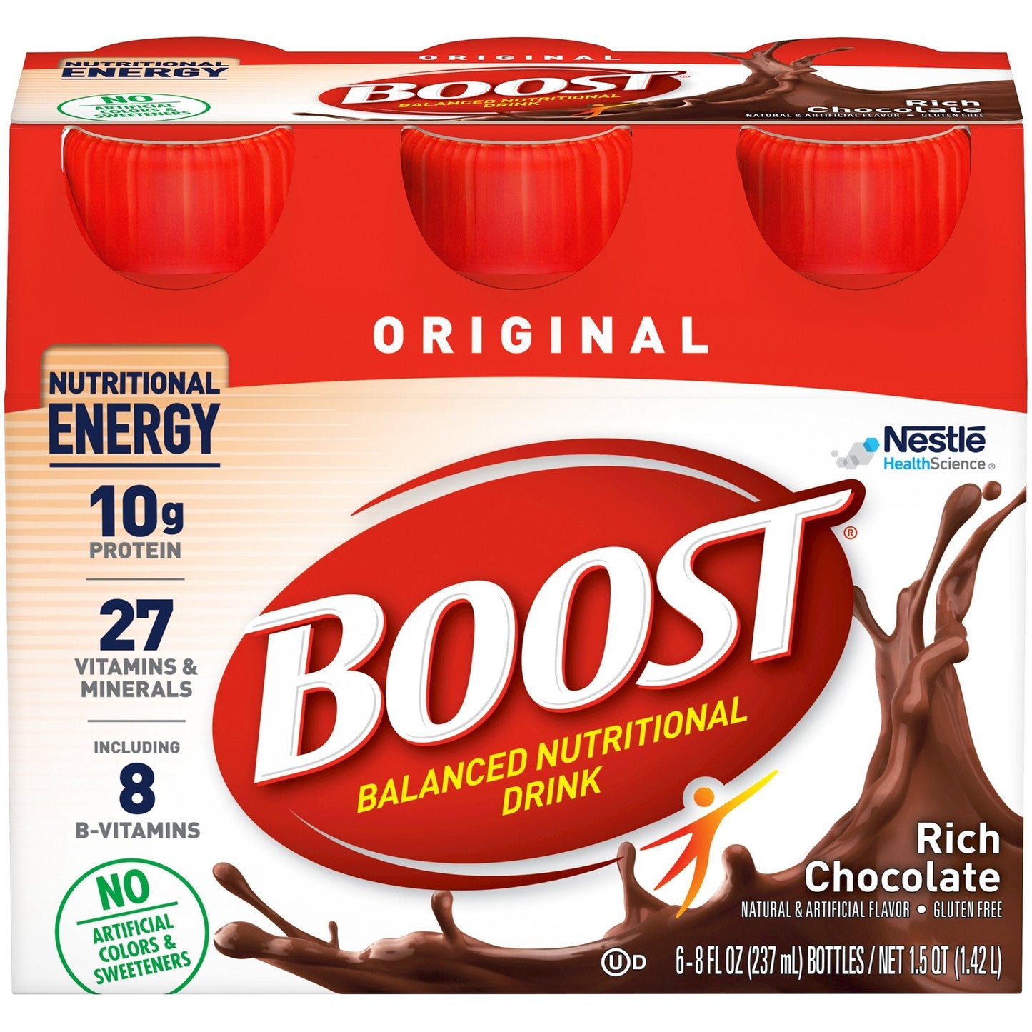 Oral Supplement Boost Original Rich Chocolate Flavor Liquid 8 oz. Bottle,  Packaging Type- Each