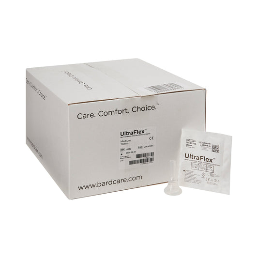 Male External Catheter UltraFlex Self-Adhesive Band Silicone Medium,  Packaging Type- Each