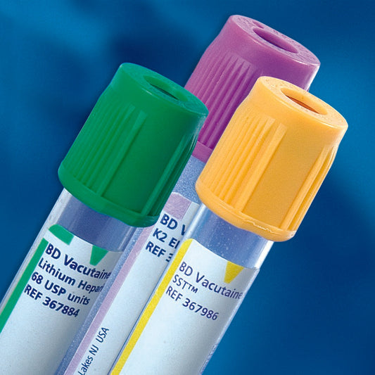 BD Vacutainer Plus Venous Blood Collection Tube Lithium Heparin Additive 2 mL BD Hemogard Closure Plastic Tube, Packaging Type- Box
