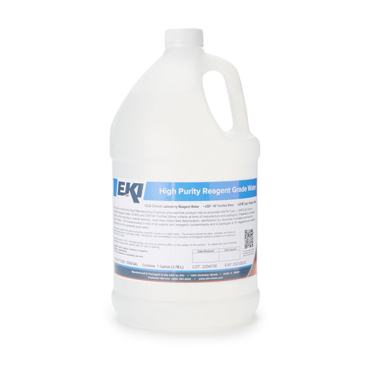 Chemistry Reagent Deionized Water Reagent Grade / ASTM Type I 100% 1 gal., Packaging Type- Case