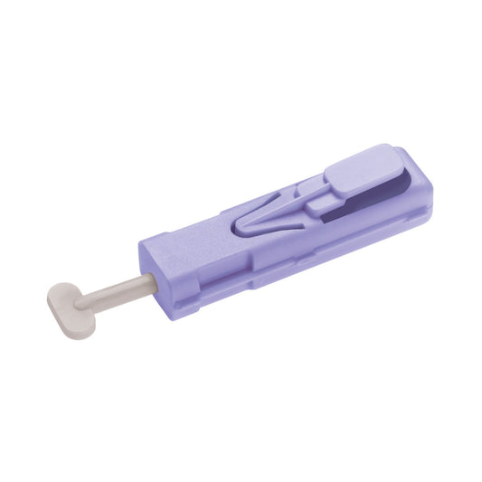 Safety Lancet Unistik 2 28 Gauge Retractable Push Button Activation Finger, Packaging Type- Box