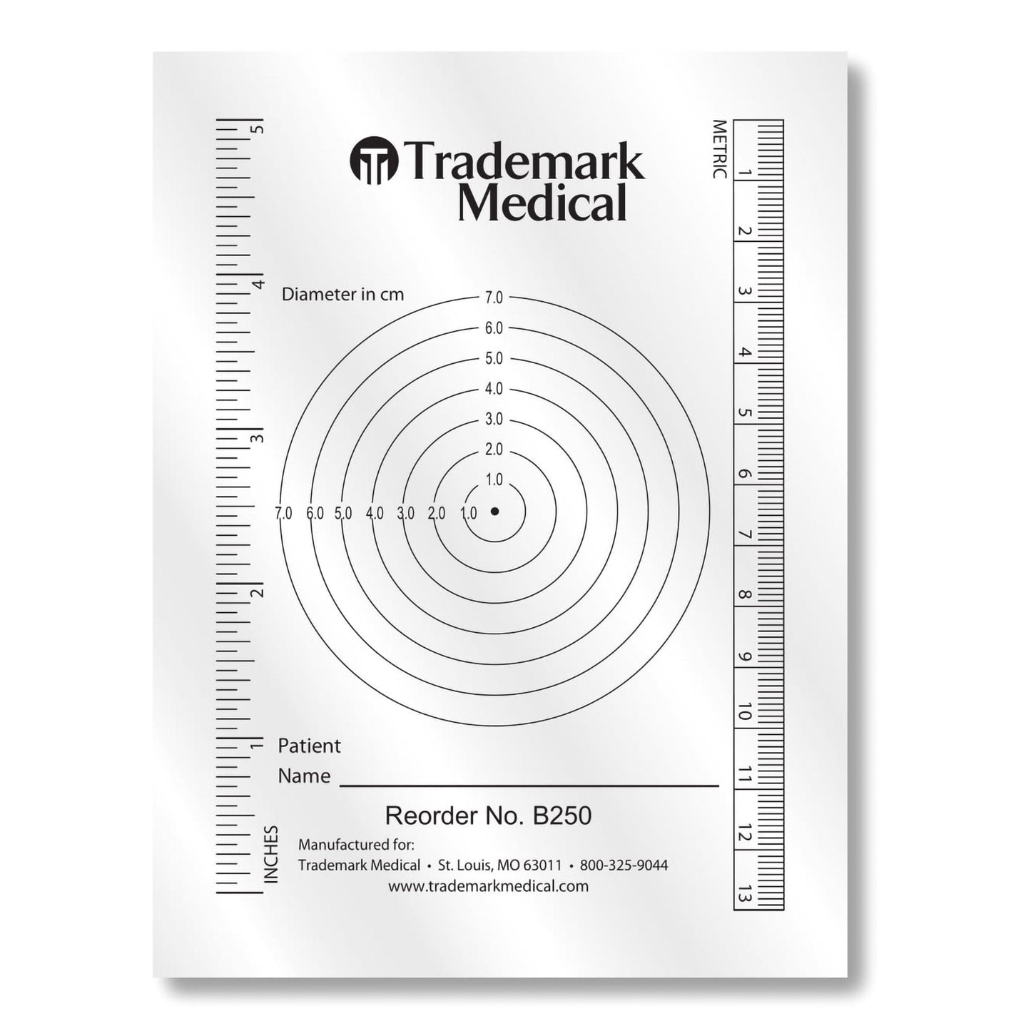 Measuring Guide 3-3/4 X 5-1/2 Inch Plastic, Packaging Type- Box