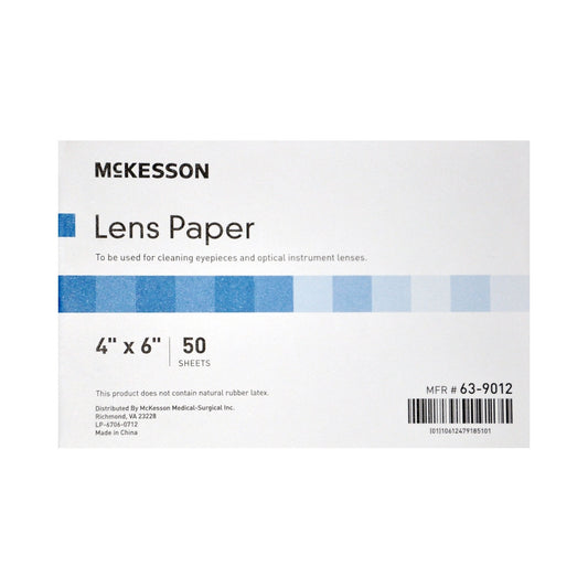 Optical Lens Cleaning Paper McKesson For Microscope Eyepieces and Lenses, Packaging Type- Each