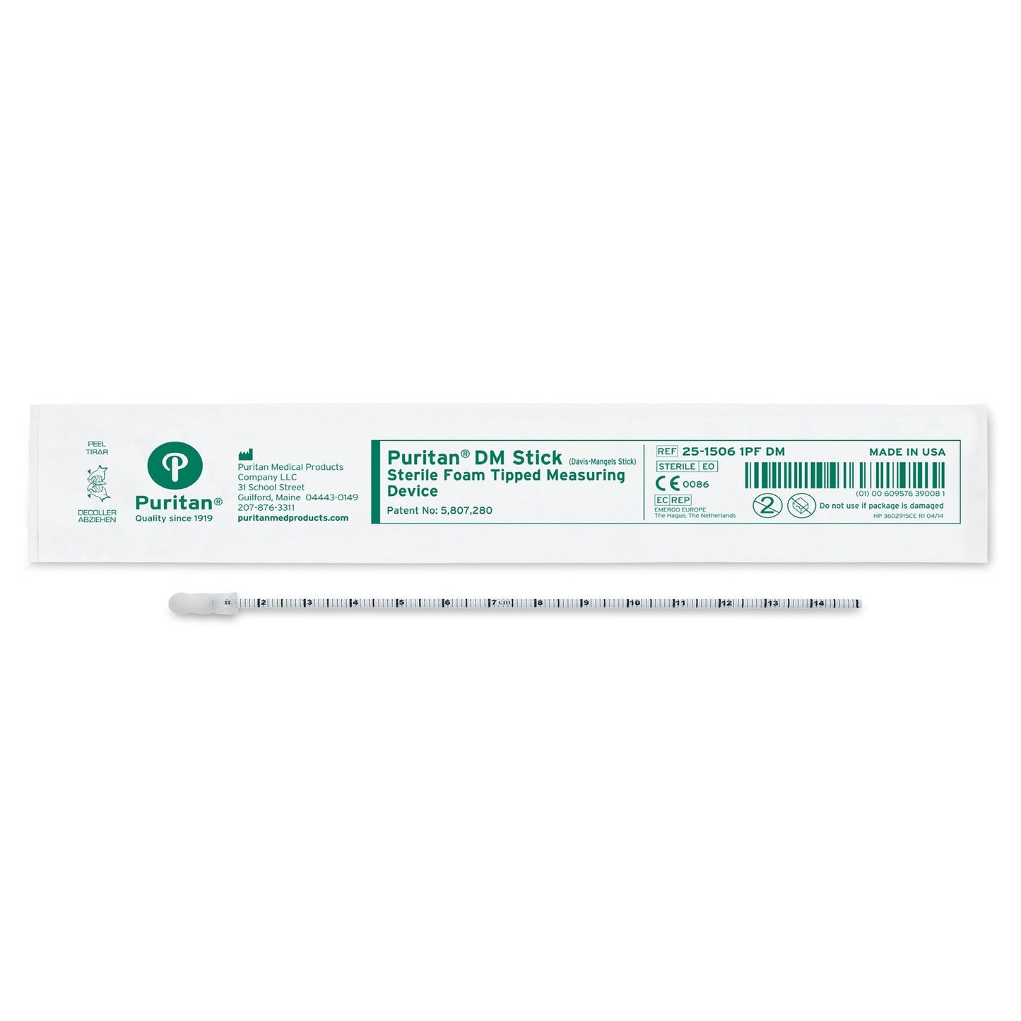Wound Measuring Device Puritan 6 Inch Length Foam / Polystyrene Sterile,  Packaging Type- Box