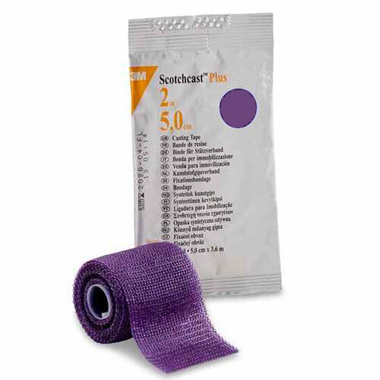 Cast Tape 3M™ Scotchcast™ Plus 2 Inch X 12 Foot Fiberglass / Resin Purple, Packaging Type- Each