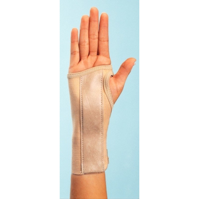 Wrist Brace ProCare Low Profile / Contoured / Wraparound Aluminum / Cotton / Elastic Right Hand Beige Medium,  Packaging Type- Each