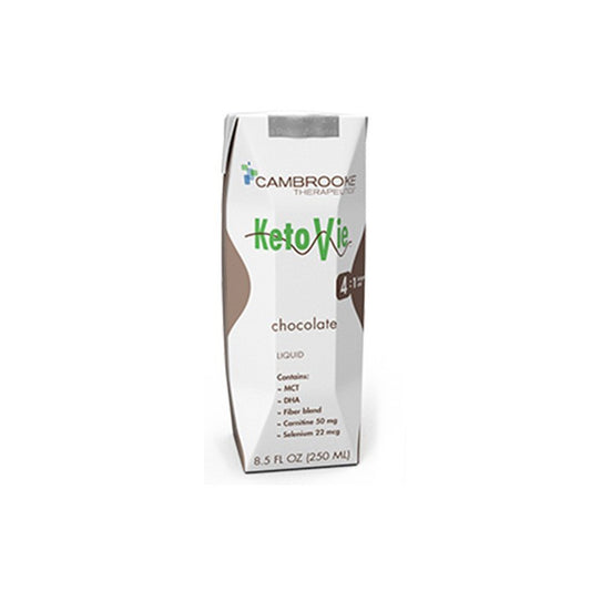 Oral Supplement KetoVie 4:1 Chocolate Flavor Liquid 8.5 oz. Carton, Packaging Type- Each
